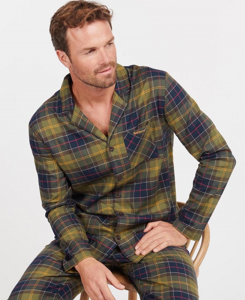 Îmbrăcăminte De Lounge Barbati Barbour Laith Tartan Pyjama Set Galbeni | Romania_BAR51608