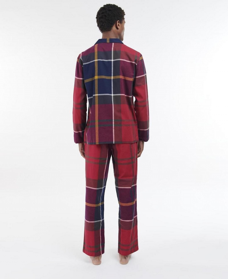 Îmbrăcăminte De Lounge Barbati Barbour Laith Large-Scale Tartan Pyjama Set Rosii | Romania_BAR79621