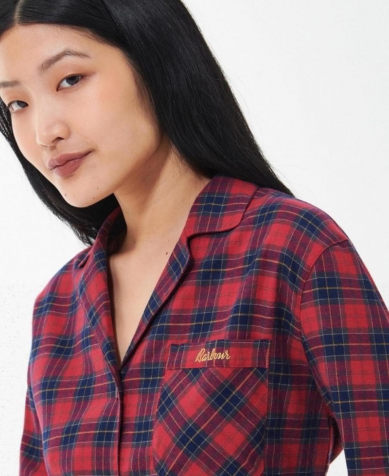 Îmbrăcăminte De Lounge Dama Barbour Etta Nightshirt Rosii | Romania_BAR57642